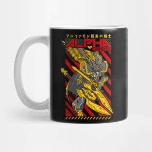 Alphamon Digimon Mug